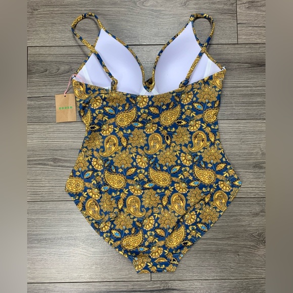 Boden capri cup-size swimsuit harvest gold bathing suit Sz 36B‎ NWT - Picture 15 of 15